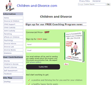 Tablet Screenshot of children-and-divorce.com
